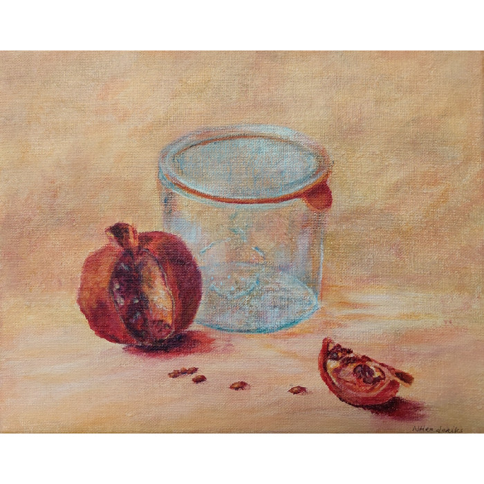 Still life with pomegranate